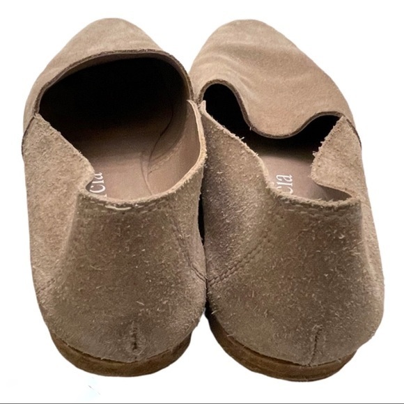 PEDRO GARCIA Smoking Slippers Nude Suede Loafer Slip On Size 41/10 - Picture 4 of 7